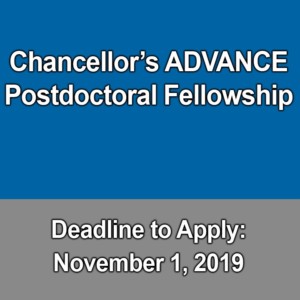Chancellor's ADVANCE Postdoctoral Fellowship