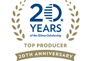 gilman scholars badge